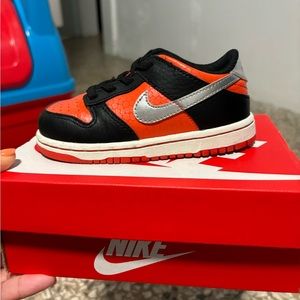 Nike Kids Sneakers - Orange, Black, Silver